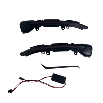 Image 1 of Диодни мигачи за странични огледала за Seat Leon (2012-2016) / Ibiza (2017+) / Arona (2017+) - опушени с бягащ мигач