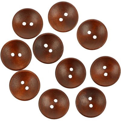 Ideal drevený gombík svetlo hnedý 20 mm 10 kusov