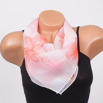 Image 1 of Нежно фишу в бяло с цветя