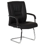  Посетителски стол Carmen 6540 - черен LUX (3520719)