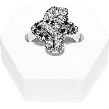 Пръстен бяло злато