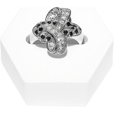 Пръстен бяло злато