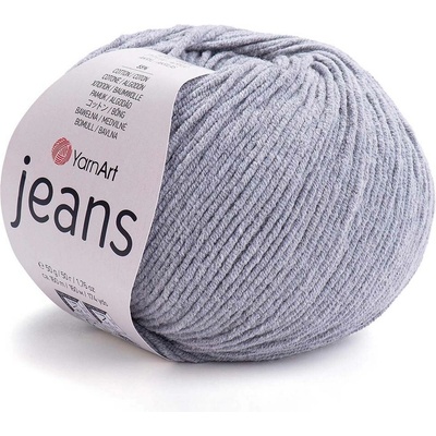Pletací příze Gina / Jeans 50 g Varianta: 17 (46) šedá holubí, Balení: 1 ks 43308/85098/198139