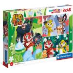 Clementoni - Puzzle 3x48 Leo and Tig - 40 - 99 piese
