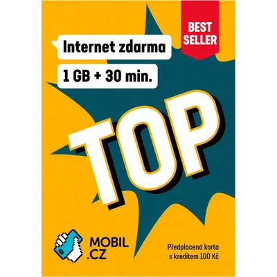 Mobil.cz předplacená SIM 150 Kč