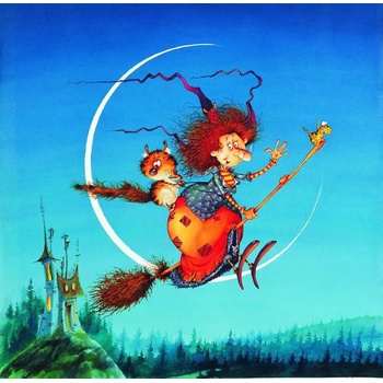 Grafika - Puzzle François Ruyer - Witch - On a broom - 1 000 piese