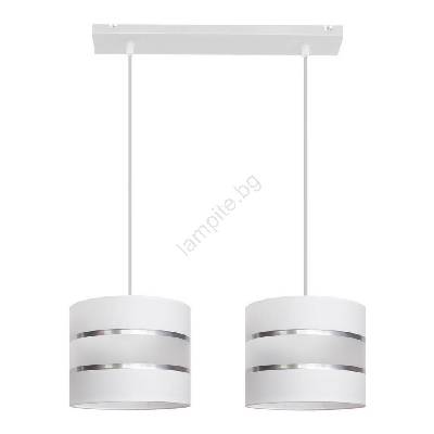 Висящ полилей HELEN 2xE27/15W/230V бял (HE1048)