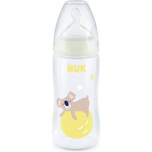 Nuk Шише със силиконов биберон NUK - First Choice, Night, Коала, TC, 6-18 месеца (10741142-Коала)