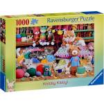 Ravensburger Пъзел Ravensburger от 1000 части - Котета в прежда (12000102)