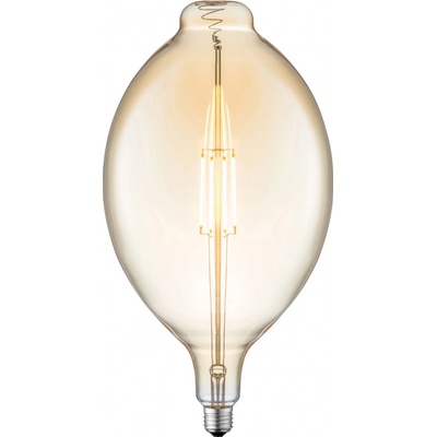 JUST LIGHT Filam. LED žárovka E27, 420lm, 2700K, 4W, jan. sklo, pr. 18 cm