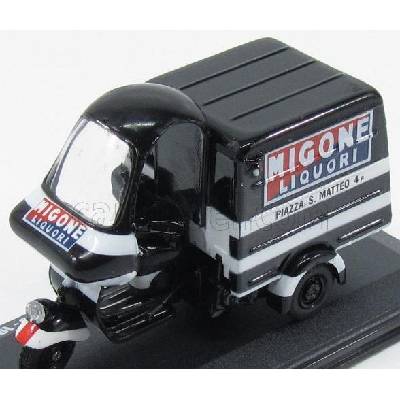 Italeri Piaggio Ape B150 Van Furgone Pubblicitario Migone Liquori 1954 Černá Bílá 1:32