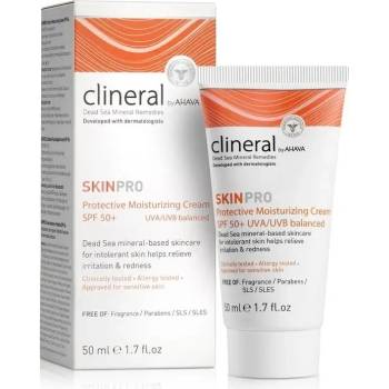 Ahava Clineral Skinpro hydratační a ochranný krém pro citlivou a intolerantní pleť SPF50 50 ml