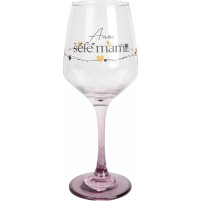 Albi Sklenice na víno Ano mami 350 ml