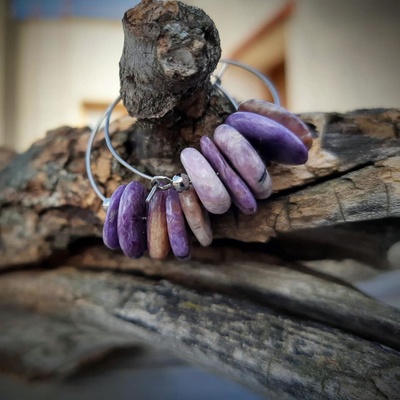 Šperky Katyba náušnice Čaroit v kruhu 00321