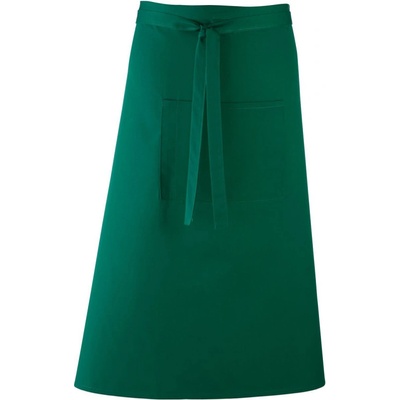 Premier Zástěra Colours PR 158 do pasu dlouhá COT-39015820299 Zelená lahvově