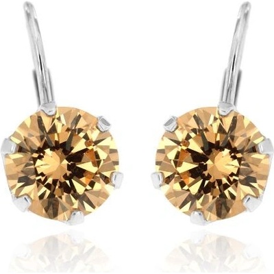 Zlatnictví U Kostela zlaté náušnice v barvě šampaň 886šb