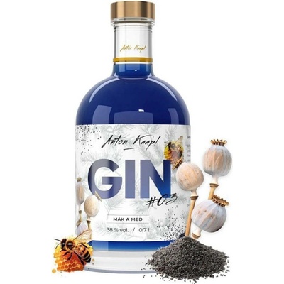 Anton Kaapl Gin Mák & Med 38% 0,7 l (holá láhev)