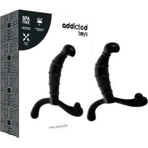 Addicted Toys - масажор за простата и перинеума (черен) - 11, 3 cm - desirel