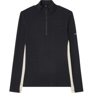 We Norwegians Дамски вълнен пуловер We Norwegians Women's Voss 1/4-Zip Merino jumper - Black (105-5840-0114)