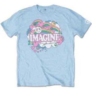 John Lennon Rainbows, Love & Peace Light Blue S Риза (JLTS02MBL01)