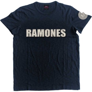 Ramones Logo & Presidential Seal Navy Blue L Риза (RAAPSLUB01MN03)