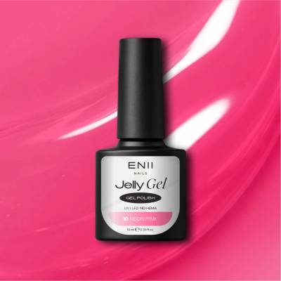 ENII NAILS Jelly Gel 10 Neon Pink 10 ml