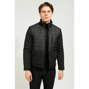 Centone Мъжко късо Slim Fit яке - Черно #363545 (363545_Черно)