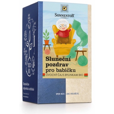 SONNENTOR - Поздрав към слънцето за баба, пакетчета чай, био, 18 бр