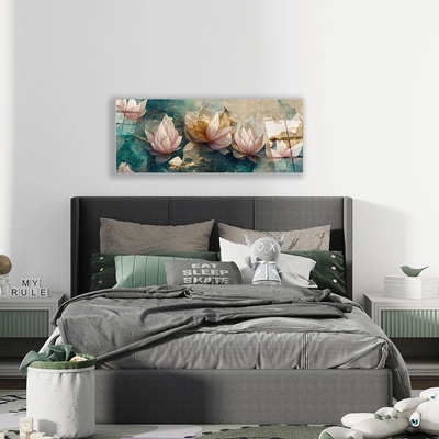 Art gift Стъклено АРТ пано - Лотосови цветове