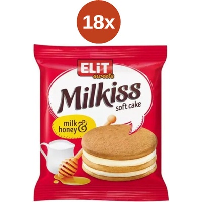 Elit milkiss milk honey 18 x 42 g
