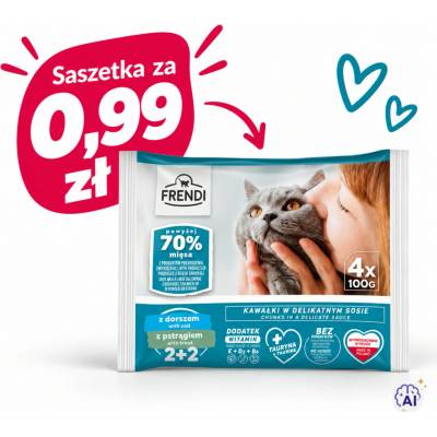 FRENDI Treska a pstruh v omáčce box 4 x 100 g