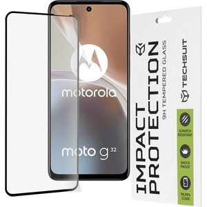 Techsuit Протектор за Motorola Moto G32 - 111D Full Cover / Full Glue Glass - черен