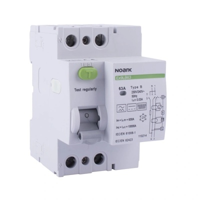 NOARK Electric Ex9LB63 ДТЗ 1P+N 40A 30mA клас B - 110213 (110213)