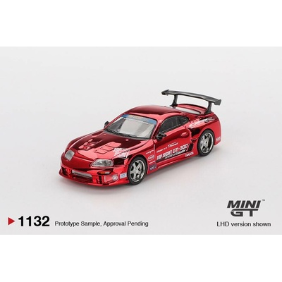 MINI GT Toyota Supra A80 Top Secret GT-300 Top Secret Red Chrome - blister 1:64