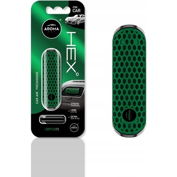 Aroma Car FANCY SHAPES POLYMER HEX Lemon