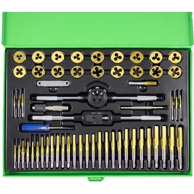 Jbm - Испания Комплект метрични плашки и метчици 58 части ; jbm 50792