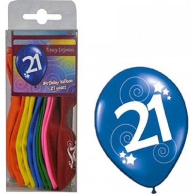 Balónky s číslem 21 barevné