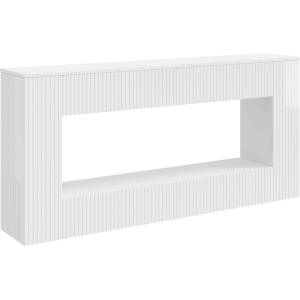 vidaXL Конзолна маса Висок Гланцов Бял 155 x 29 x 74 см (899890)