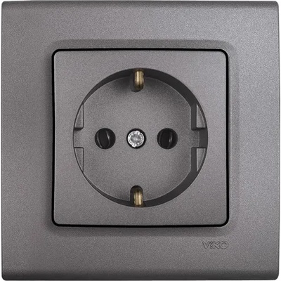 Panasonic КОНТАКТ ШУКО VIKO LIn Life 90402008 СИВ (90402008)