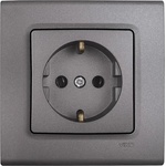 Panasonic КОНТАКТ ШУКО VIKO LIn Life 90402008 СИВ (90402008)