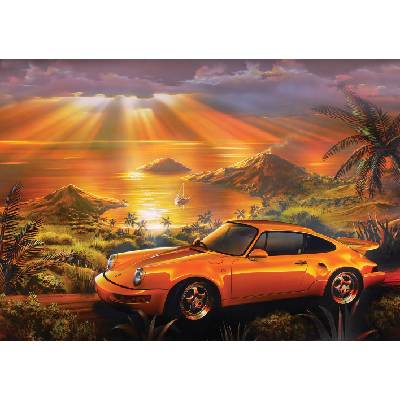 Art Puzzle - Puzzle Yellow Porsche - 1 500 piese
