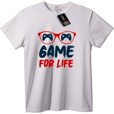 NOONEBRAND Тениска Живот за Игра с Очила Контролер - XL, White