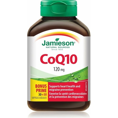 Jamieson Koenzým Q10 120 mg 60 kapsúl
