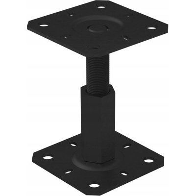 Domax Pätka stĺpiku PR130/130 KTL nastaviteľná 130x130x100-150mm x 3.0 čierna