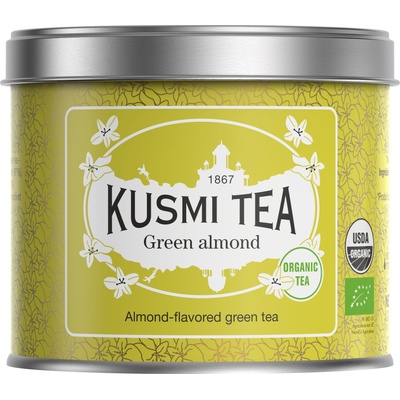 Kusmi Tea Зелен чай био Green Almond мога 100 г (21056A1070)