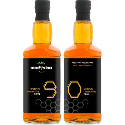 Medovina Elisa dárek k 90. narozeninám 11% 2 x 0,5 l