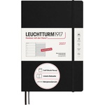 Leuchtturm1917 weekly calendar 2027 Composition (B5) with notebook - appointment planner German, black, January-December 2027, weekly overview on the left + note page on the right - 400038 (400038)