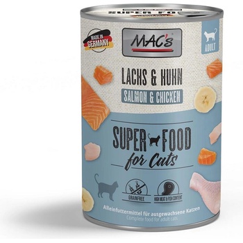 MAC's Mac’s Cat Salmon and Chicken - Премиум консервирана храна за котки със сьомга, пиле и банан, 200 гр