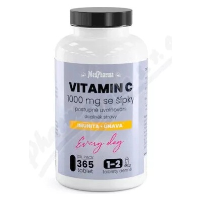 MedPharma Vitamín C 1000 mg so šípkami 365 tabliet