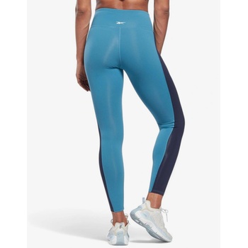 Reebok Lux High-Waisted Colorblock Leggings Blue
